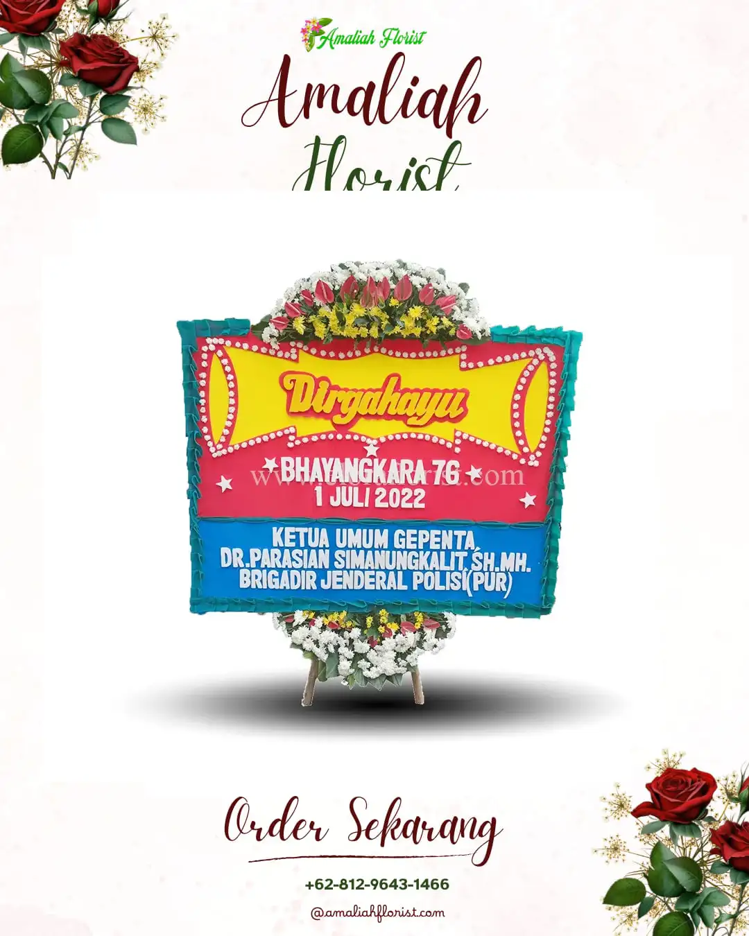 Papan Bunga HUT Ulang Tahun Sungai Tabukan